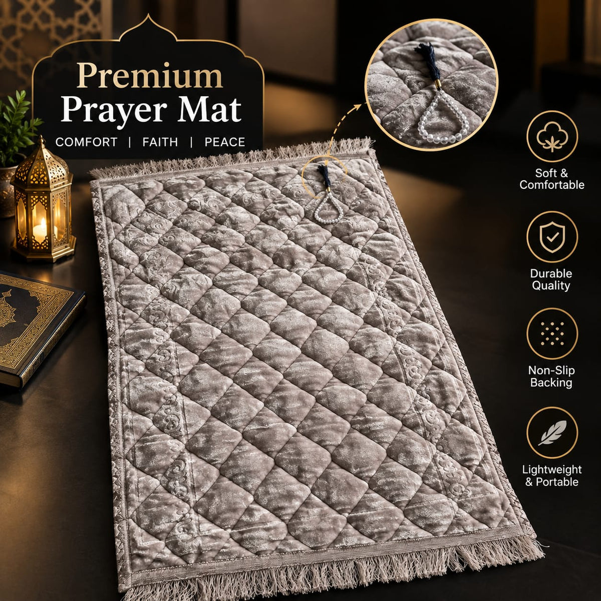 🕌 Premium Prayer Mat – Comfort, Faith &amp; Peace